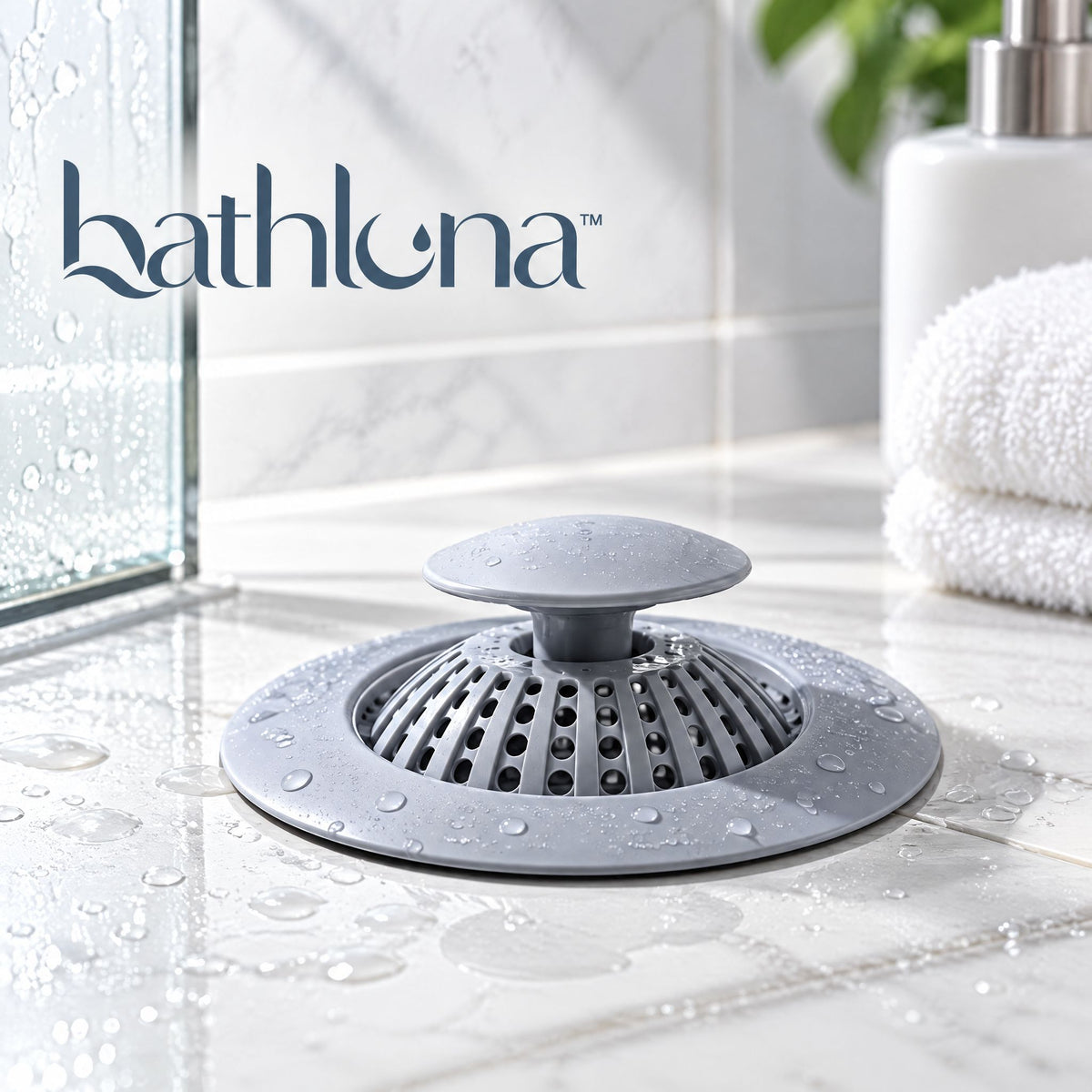 bathluna™ Drain Hair Catcher with Drain Protection & Bathroom Maintenance