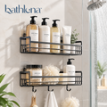 bathluna™ Shower Caddy Organizer with Modern Bathroom Storage & Space Organization