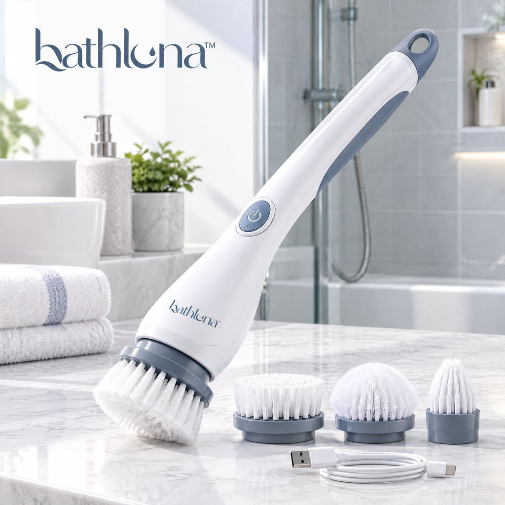 bathluna™ Electric Spin Scrubber with Powerful Cleaning & Bathroom Care Solution