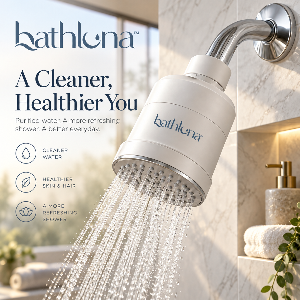 bathluna™ Shower Head Filter with Modern Filtration & Enhanced Shower Experience