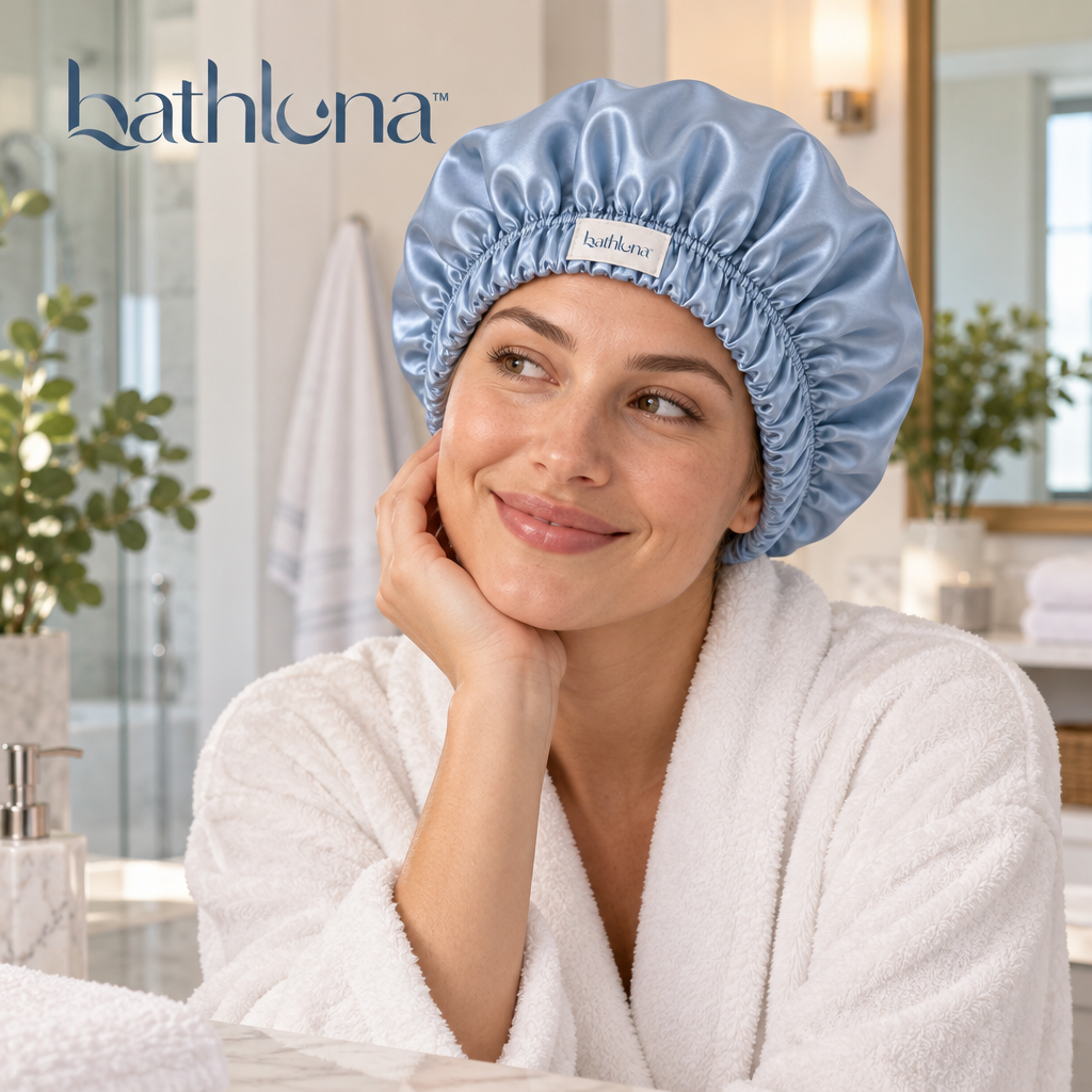 bathluna™ Shower Cap Set with Hair Protection & Comfortable Shower Use