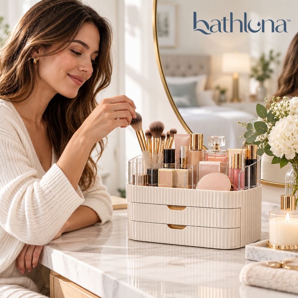 bathluna™ Makeup Organizer with Beauty Storage & Vanity Organization Solution