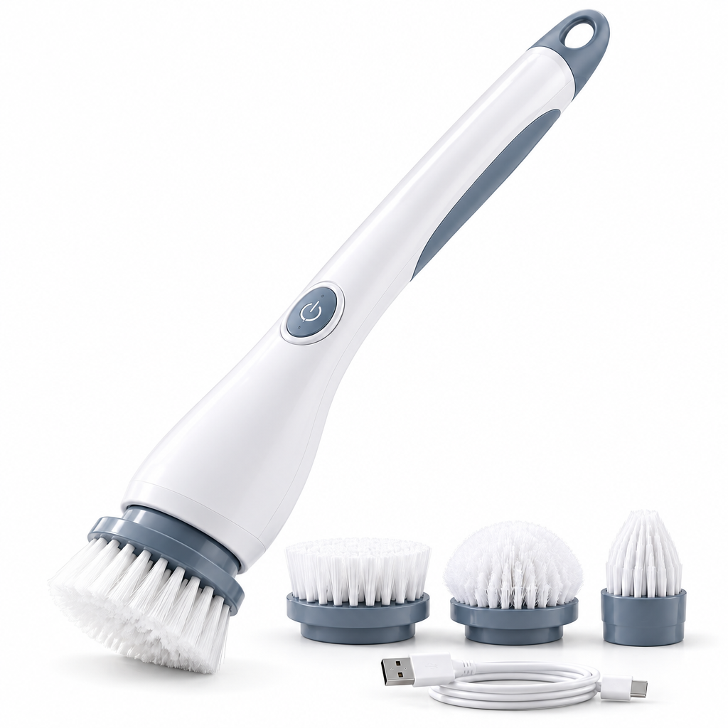 bathluna™ Electric Spin Scrubber with Powerful Cleaning & Bathroom Care Solution