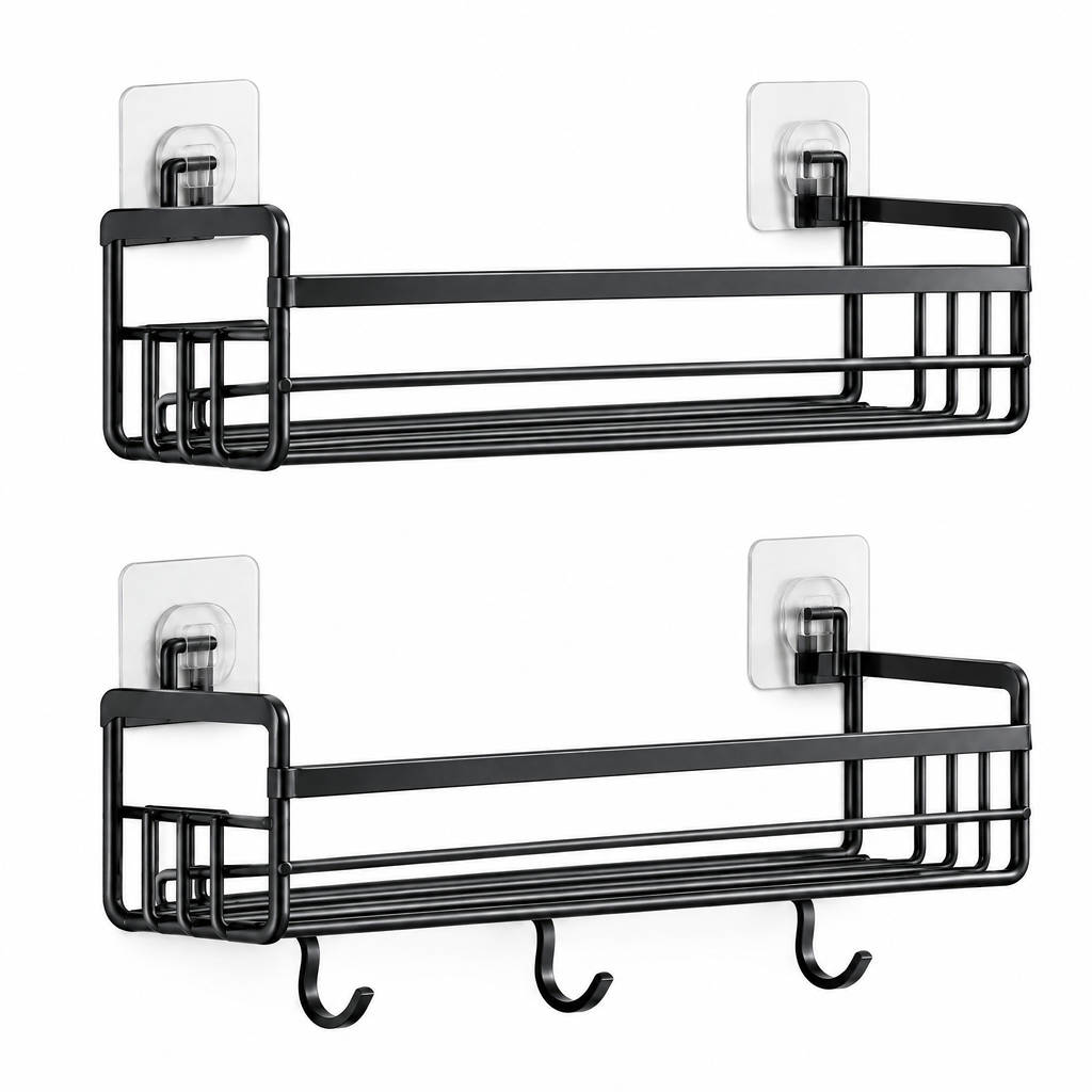 bathluna™ Shower Caddy Organizer with Modern Bathroom Storage & Space Organization
